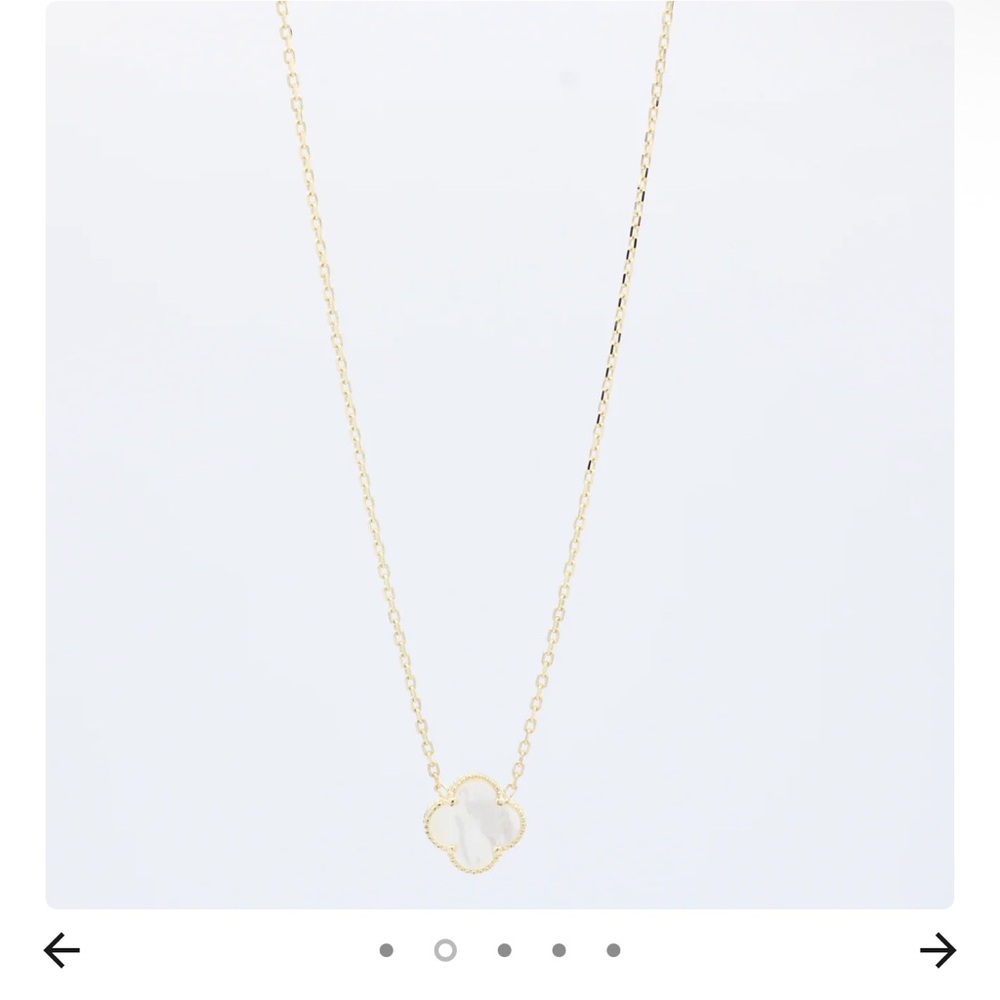 14K Gold & mother of pearl Necklace